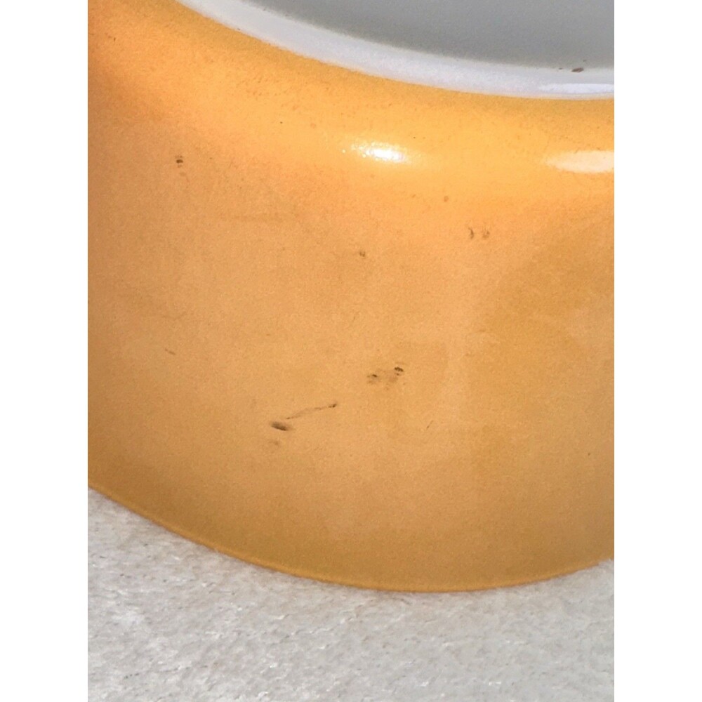 Vintage Pyrex Casserole Dish 474-B Orange 1 1/2" Quart No Lid Made In USA Retro - Picture 5 of 5